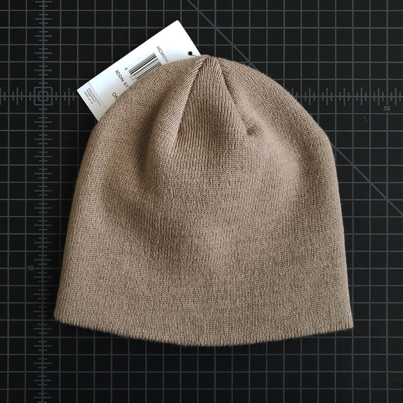 HURLEY ICON STAPLES BEANIE - TAN - Picture 2 of 3